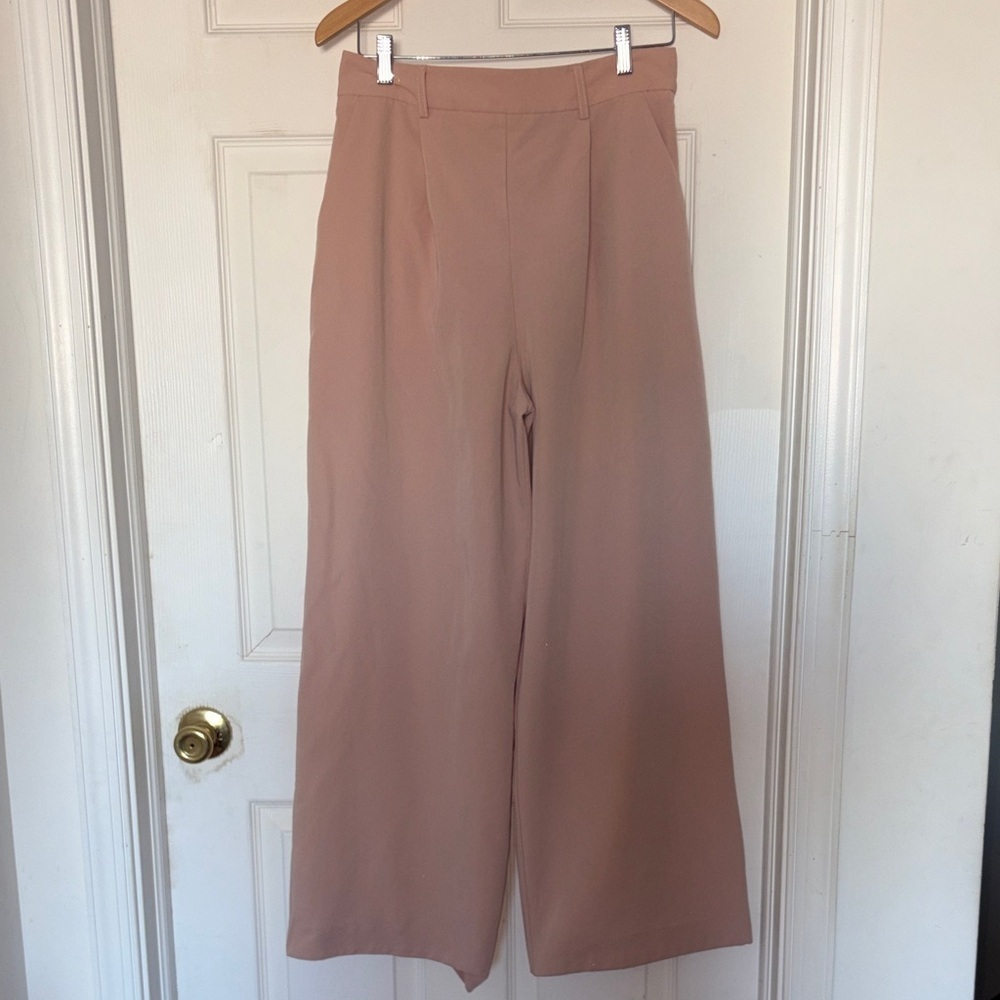 ASOS Pink Wide Leg Trouser Pants Size 6
